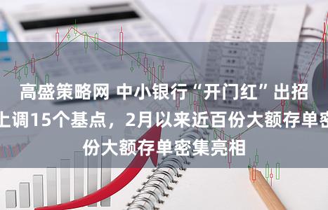 高盛策略网 中小银行“开门红”出招：多数上调15个基点，2月以来近百份大额存单密集亮相