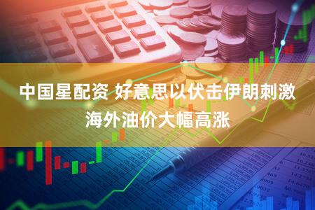 中国星配资 好意思以伏击伊朗刺激海外油价大幅高涨