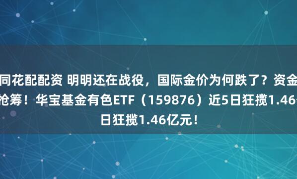 同花配配资 明明还在战役，国际金价为何跌了？资金逢跌抢筹！华宝基金有色ETF（159876）近5日狂揽1.46亿元！