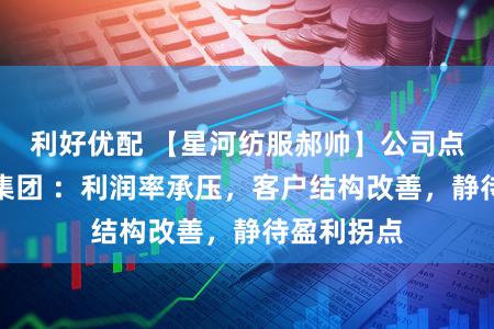 利好优配 【星河纺服郝帅】公司点评丨华利集团 ：利润率承压，客户结构改善，静待盈利拐点